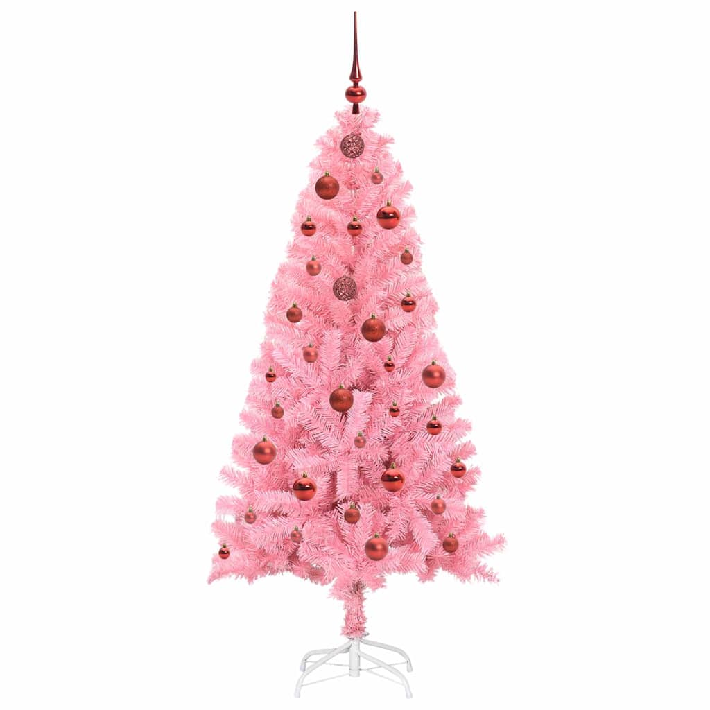 Kerstboom met 150 LED met standaard Roze 150 cm PVC is nu te koop bij PeponiXL, paradijselijk wonen!