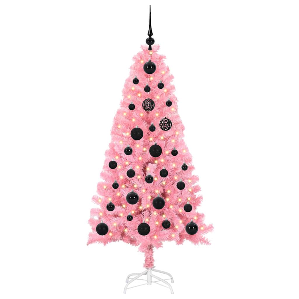 Kerstboom met 150 LED met standaard Roze 150 cm PVC is nu te koop bij PeponiXL, paradijselijk wonen!