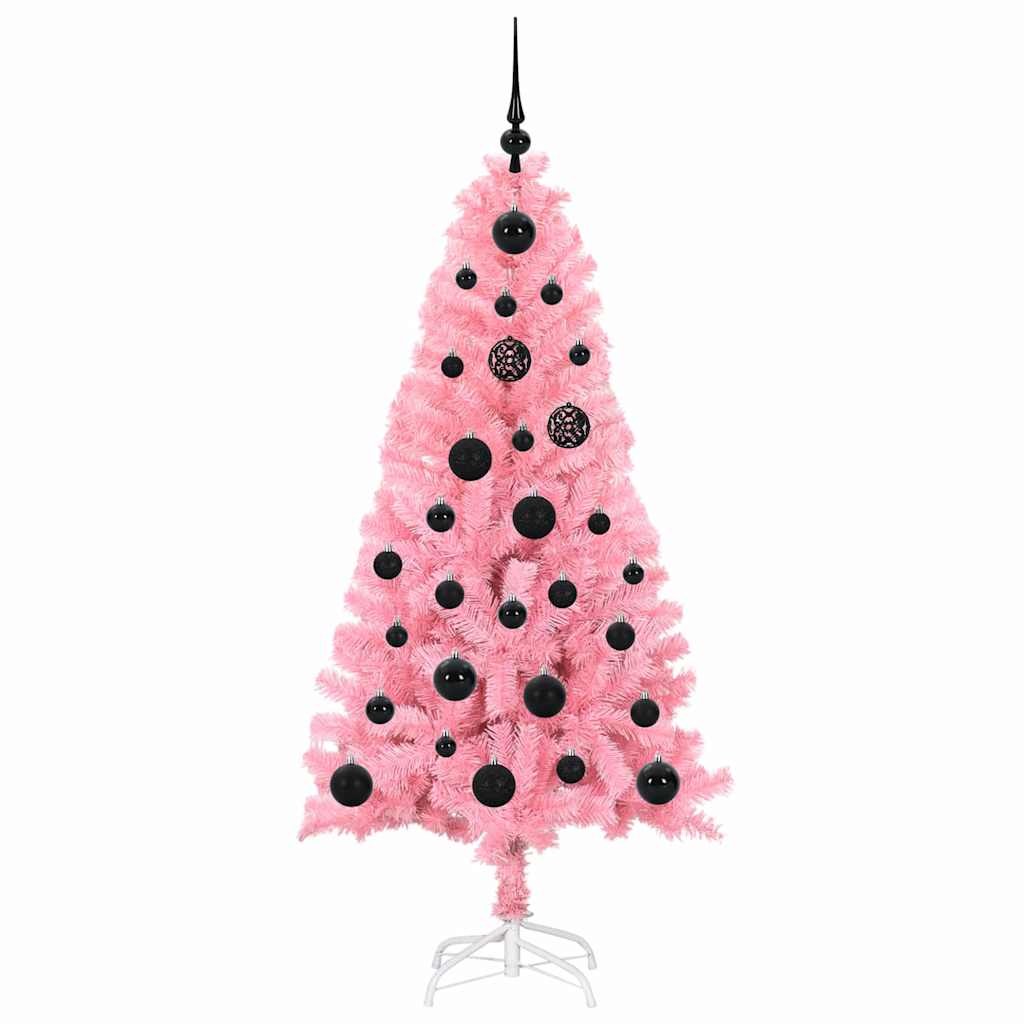 Kerstboom met 150 LED met standaard Roze 150 cm PVC is nu te koop bij PeponiXL, paradijselijk wonen!