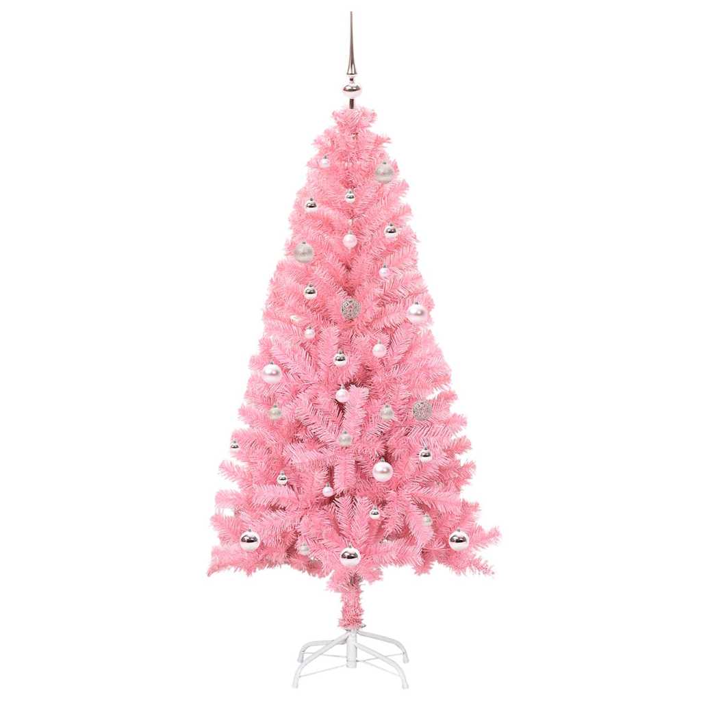 Kerstboom met 150 LED met standaard Roze 150 cm PVC is nu te koop bij PeponiXL, paradijselijk wonen!