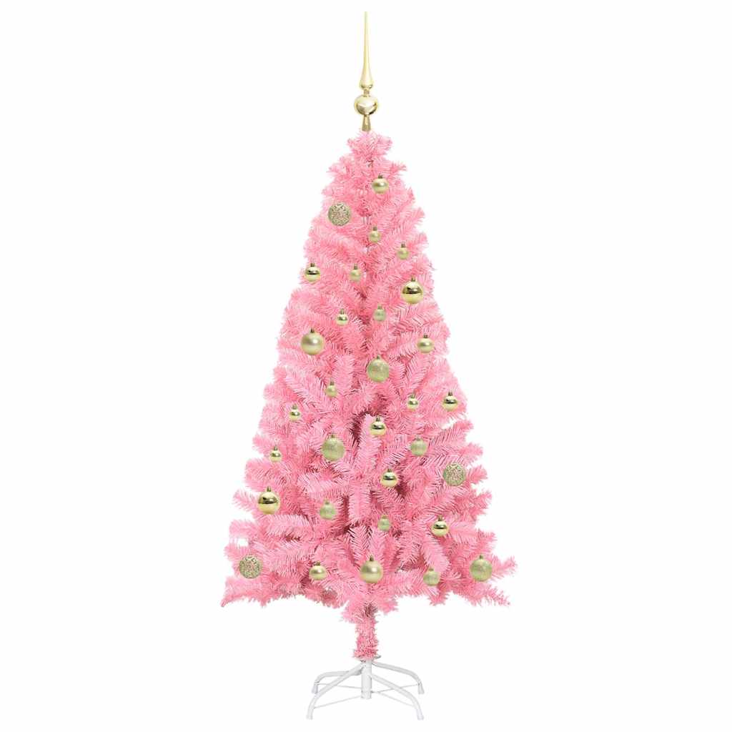 Kerstboom met 150 LED met standaard Roze 150 cm PVC is nu te koop bij PeponiXL, paradijselijk wonen!