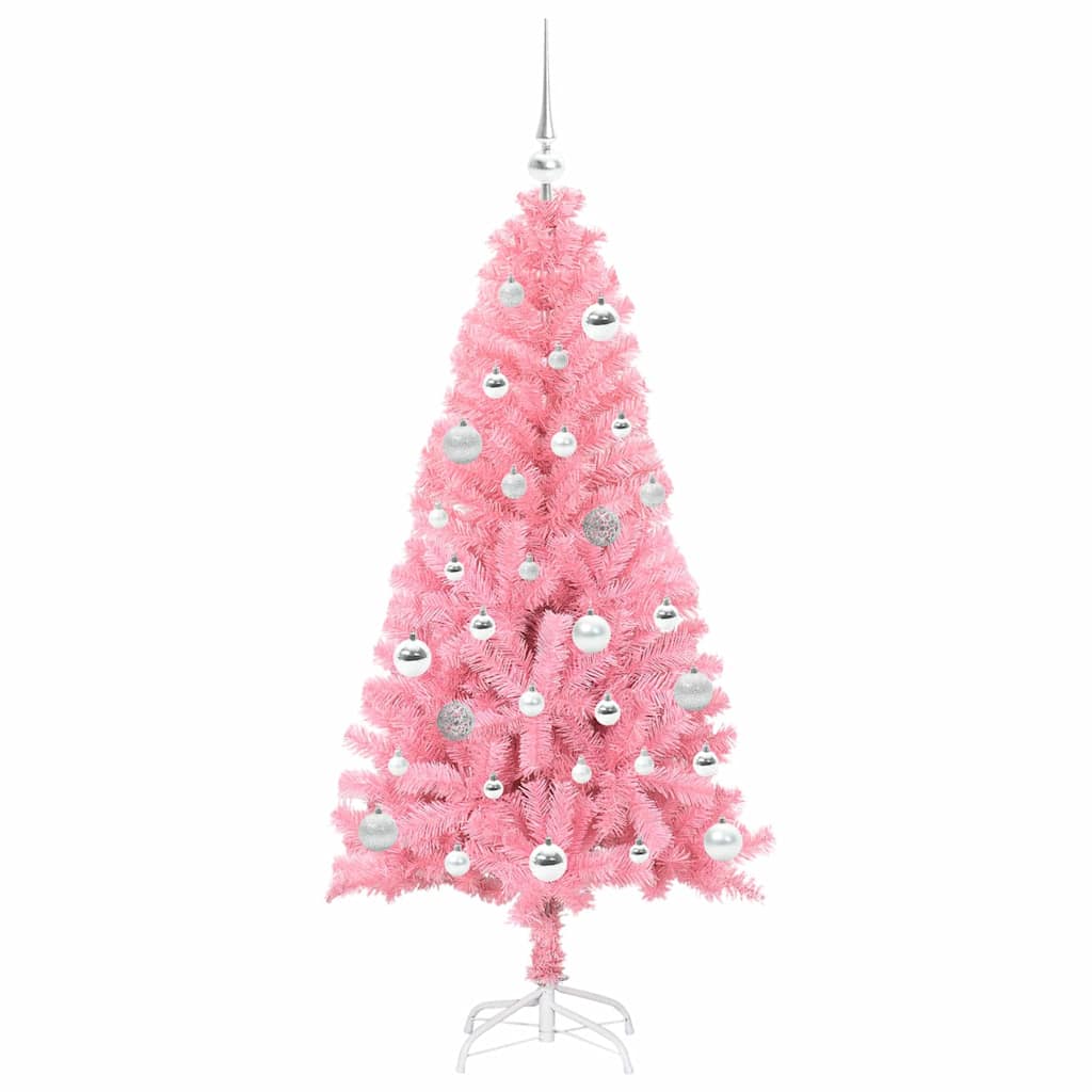 Kerstboom met 150 LED met standaard Roze 150 cm PVC is nu te koop bij PeponiXL, paradijselijk wonen!
