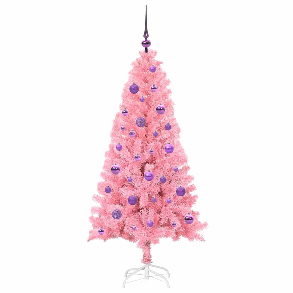 Kerstboom met 150 LED met standaard Roze 150 cm PVC is nu te koop bij PeponiXL, paradijselijk wonen!