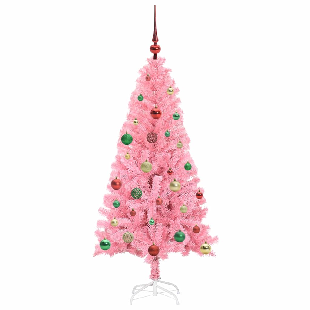 Kerstboom met 150 LED met standaard Roze 150 cm PVC is nu te koop bij PeponiXL, paradijselijk wonen!