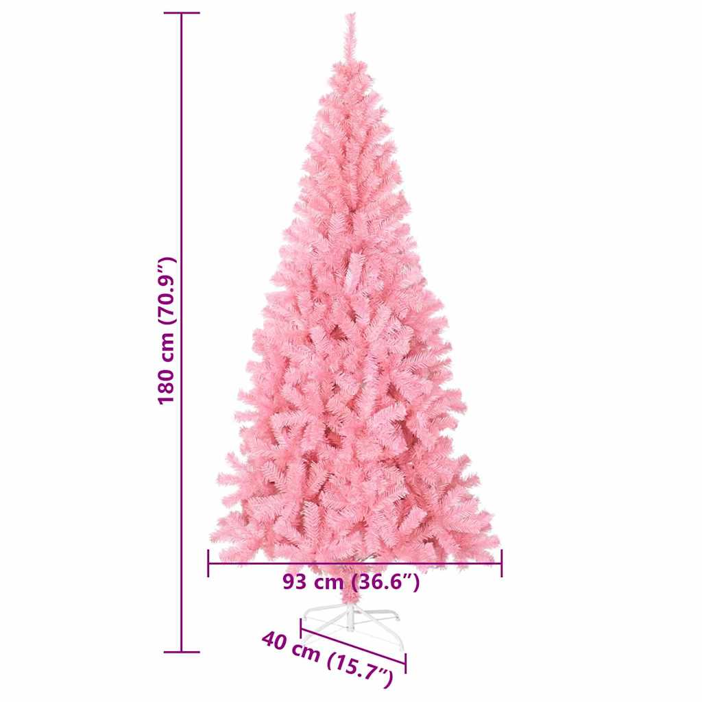 Kerstboom met 300 LED met standaard Roze 180 cm PVC is nu te koop bij PeponiXL, paradijselijk wonen!