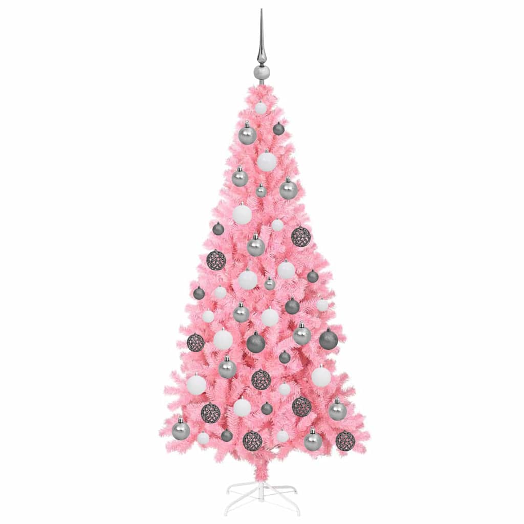Kerstboom met 300 LED met standaard Roze 180 cm PVC is nu te koop bij PeponiXL, paradijselijk wonen!