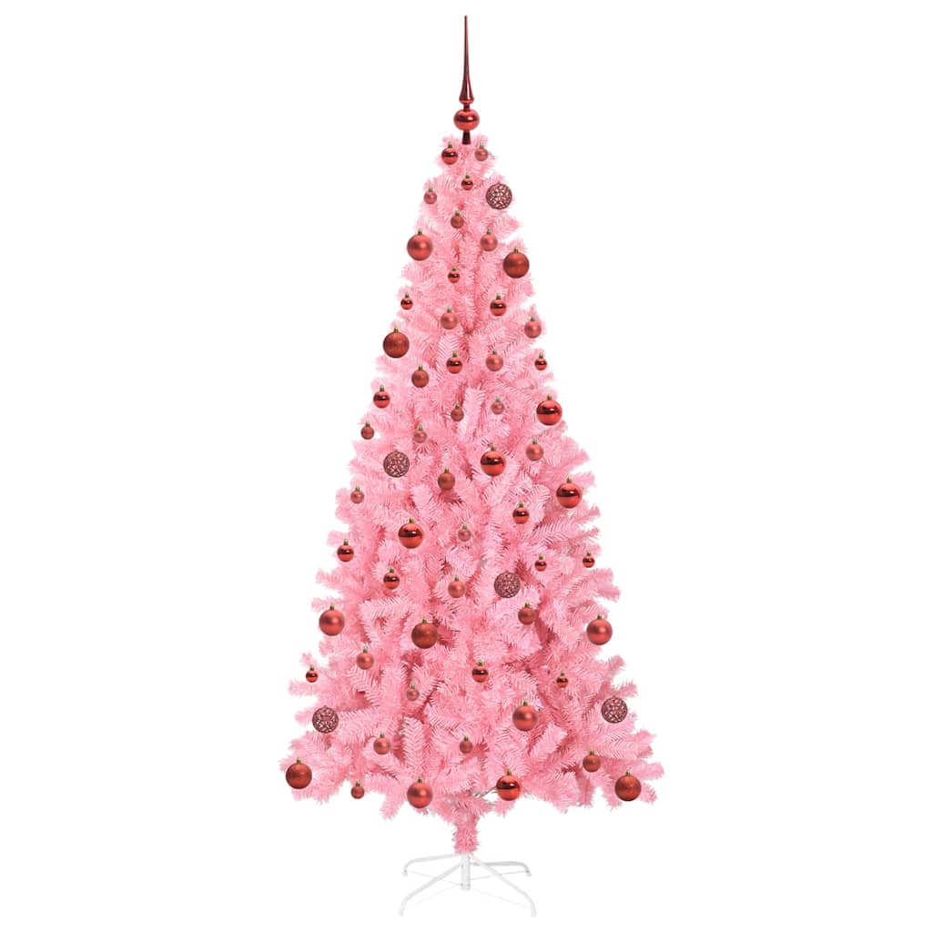 Kerstboom met 300 LED met standaard Roze 180 cm PVC is nu te koop bij PeponiXL, paradijselijk wonen!