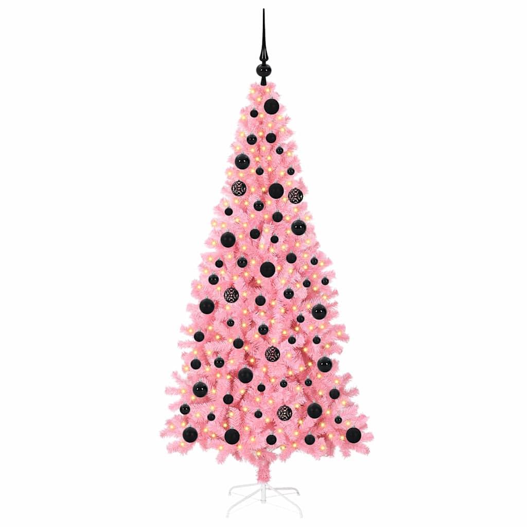 Kerstboom met 300 LED met standaard Roze 180 cm PVC is nu te koop bij PeponiXL, paradijselijk wonen!