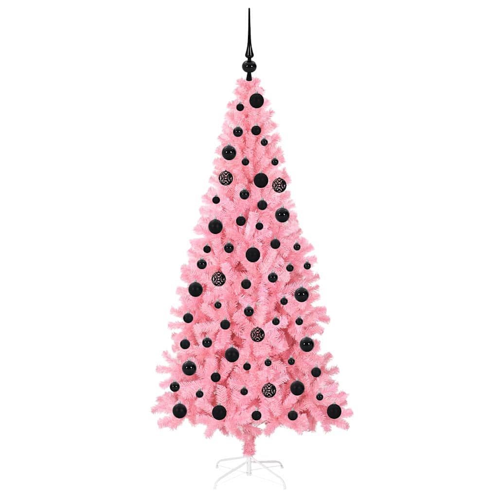 Kerstboom met 300 LED met standaard Roze 180 cm PVC is nu te koop bij PeponiXL, paradijselijk wonen!