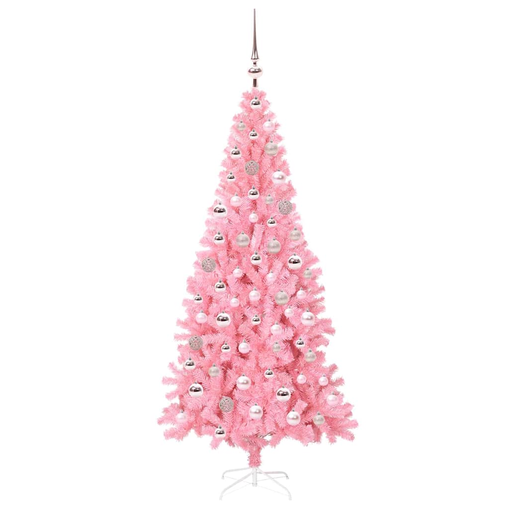 Kerstboom met 300 LED met standaard Roze 180 cm PVC is nu te koop bij PeponiXL, paradijselijk wonen!