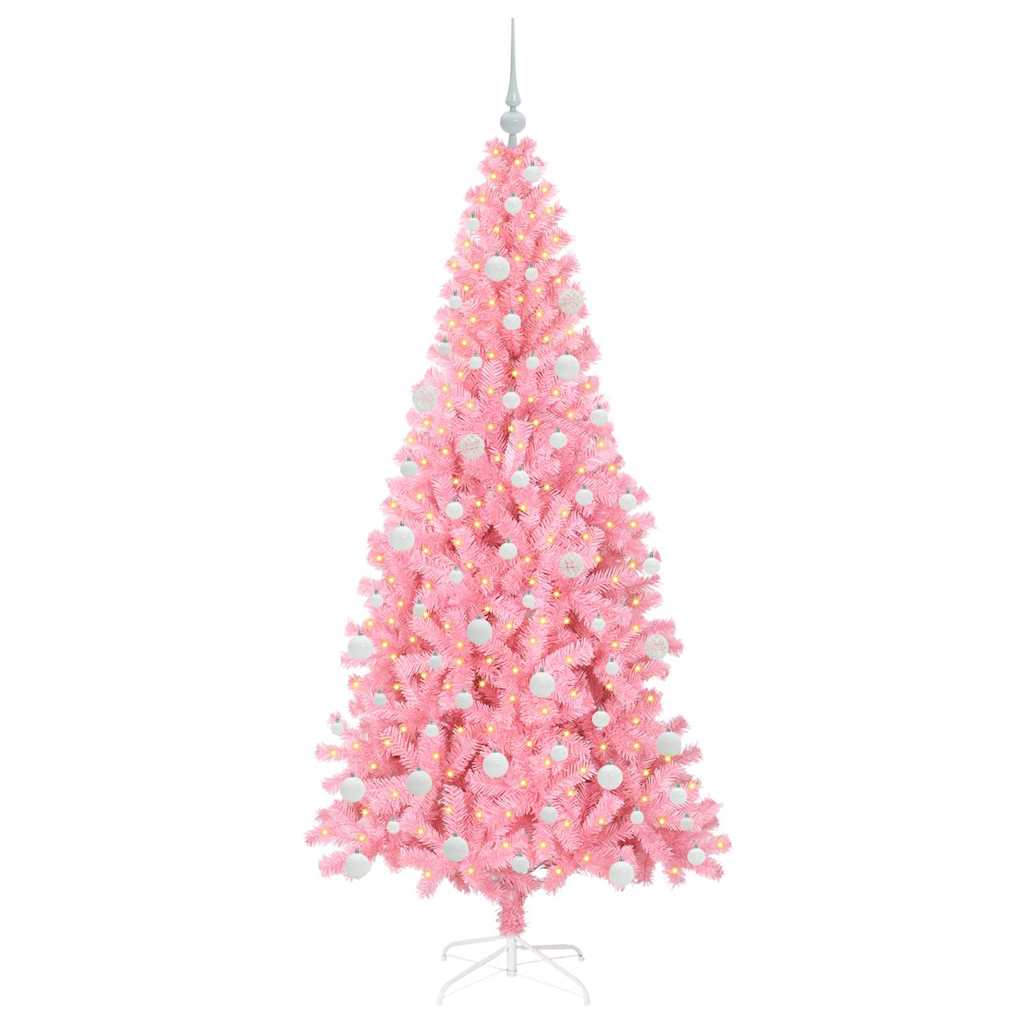 Kerstboom met 300 LED met standaard Roze 180 cm PVC is nu te koop bij PeponiXL, paradijselijk wonen!