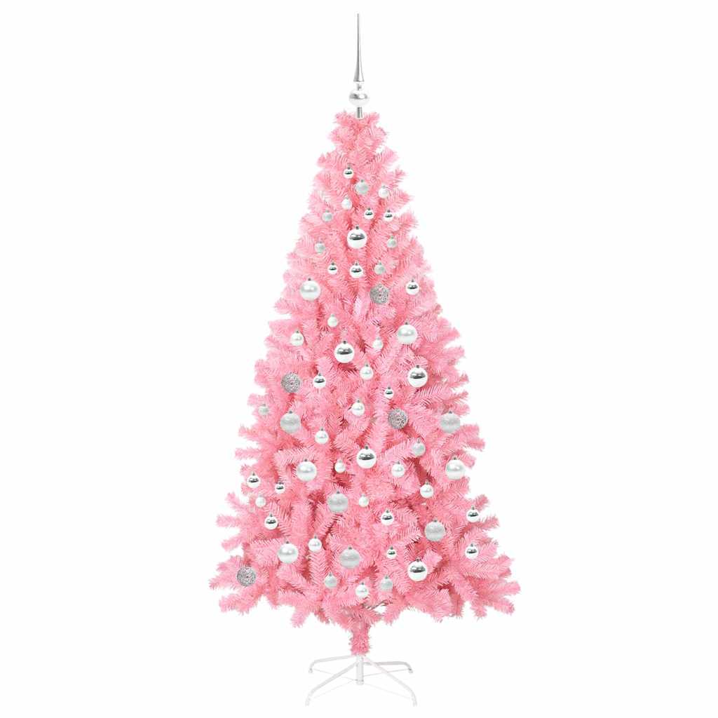 Kerstboom met 300 LED met standaard Roze 180 cm PVC is nu te koop bij PeponiXL, paradijselijk wonen!