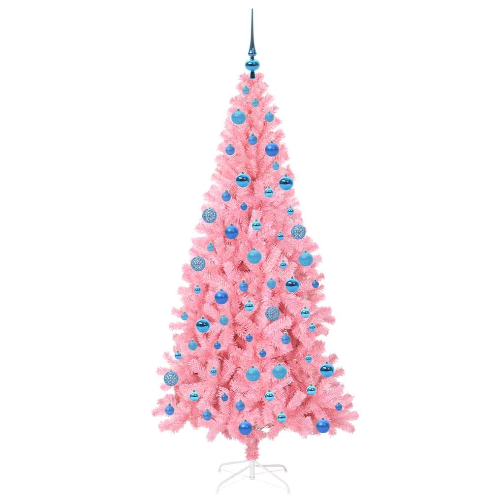 Kerstboom met 300 LED met standaard Roze 180 cm PVC is nu te koop bij PeponiXL, paradijselijk wonen!