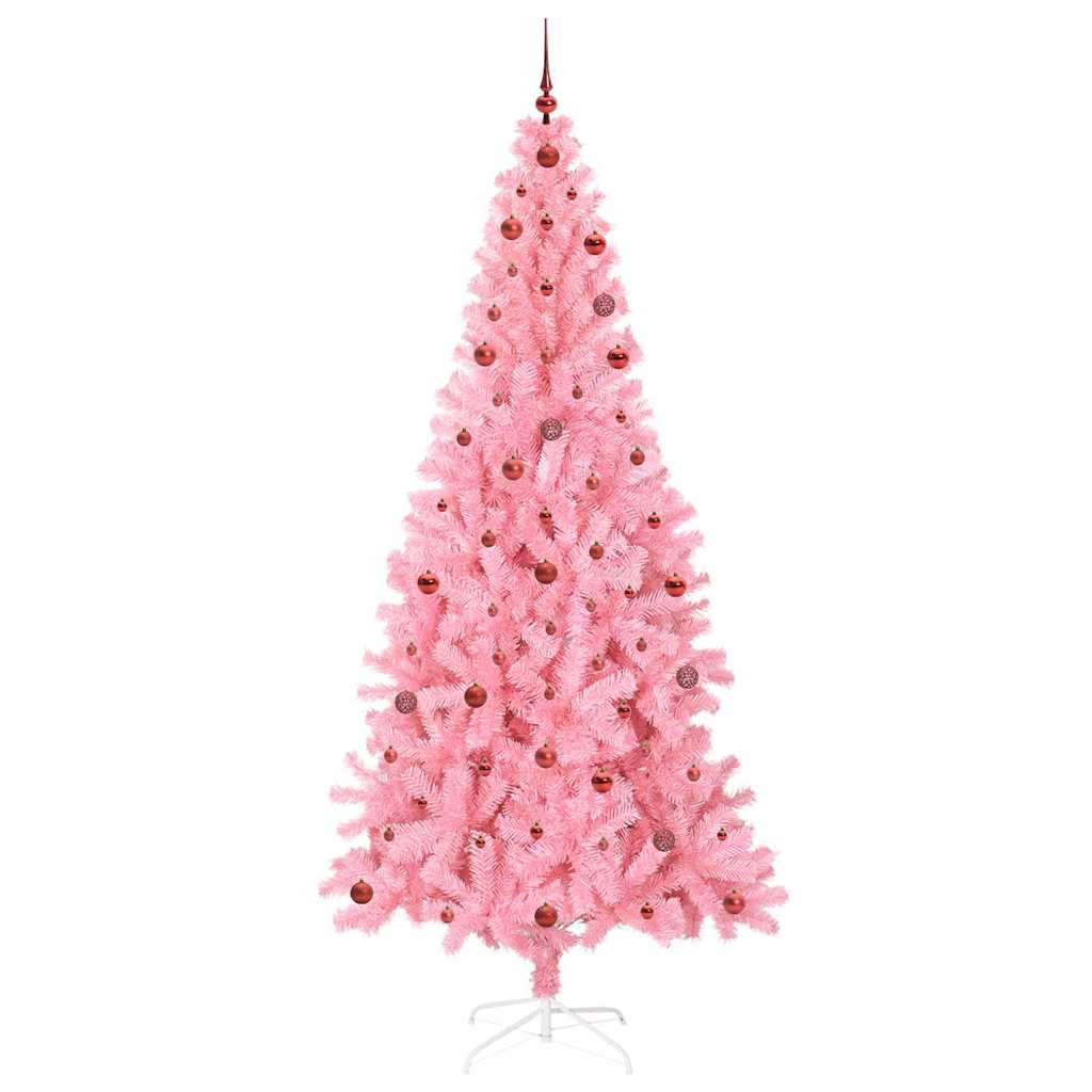 Kerstboom met 300 LED met standaard Roze 240 cm PVC is nu te koop bij PeponiXL, paradijselijk wonen!