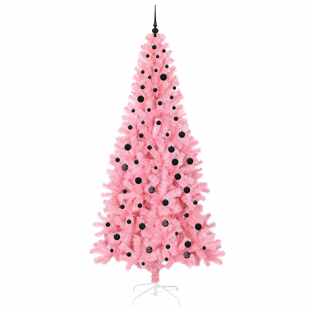 Kerstboom met 300 LED met standaard Roze 240 cm PVC is nu te koop bij PeponiXL, paradijselijk wonen!