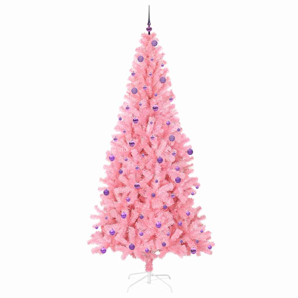 Kerstboom met 300 LED met standaard Roze 240 cm PVC is nu te koop bij PeponiXL, paradijselijk wonen!