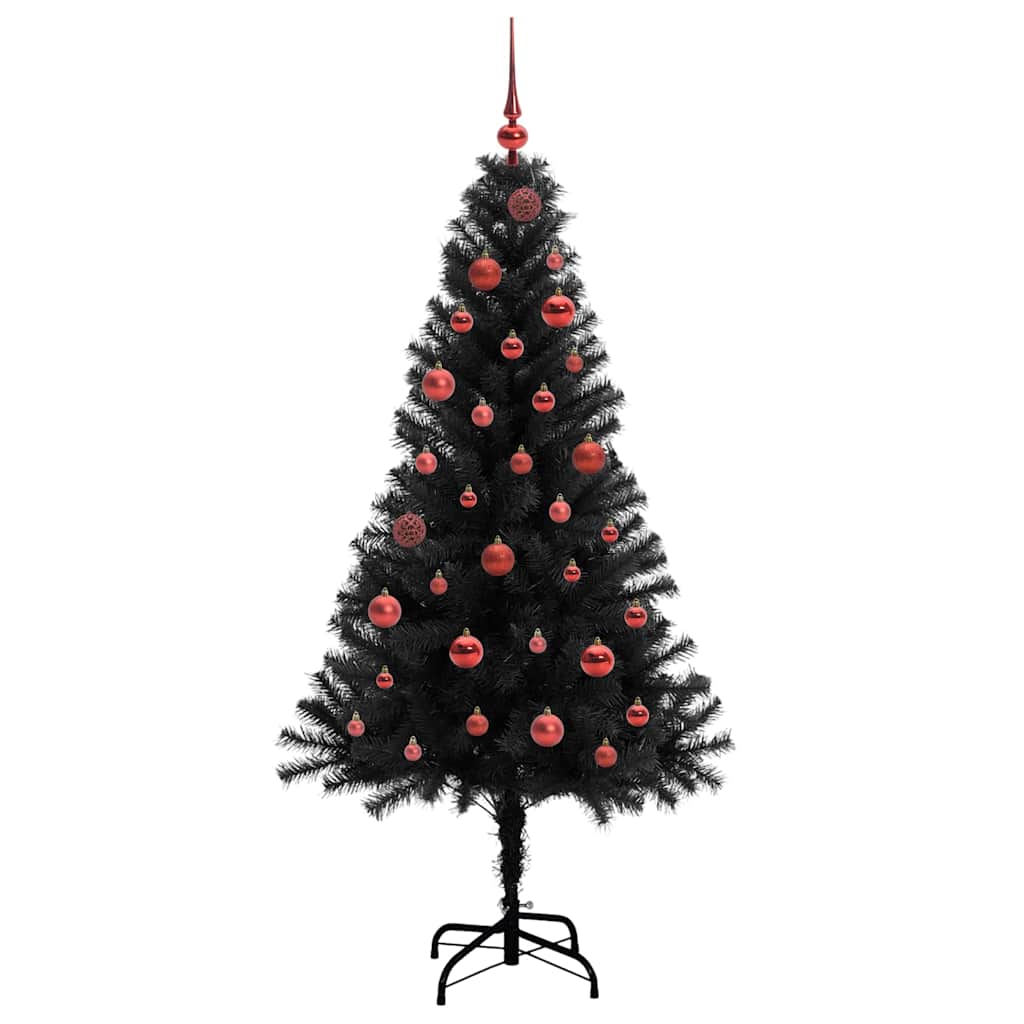 Kerstboom met 150 LED met standaard Zwart 150 cm PVC is nu te koop bij PeponiXL, paradijselijk wonen!