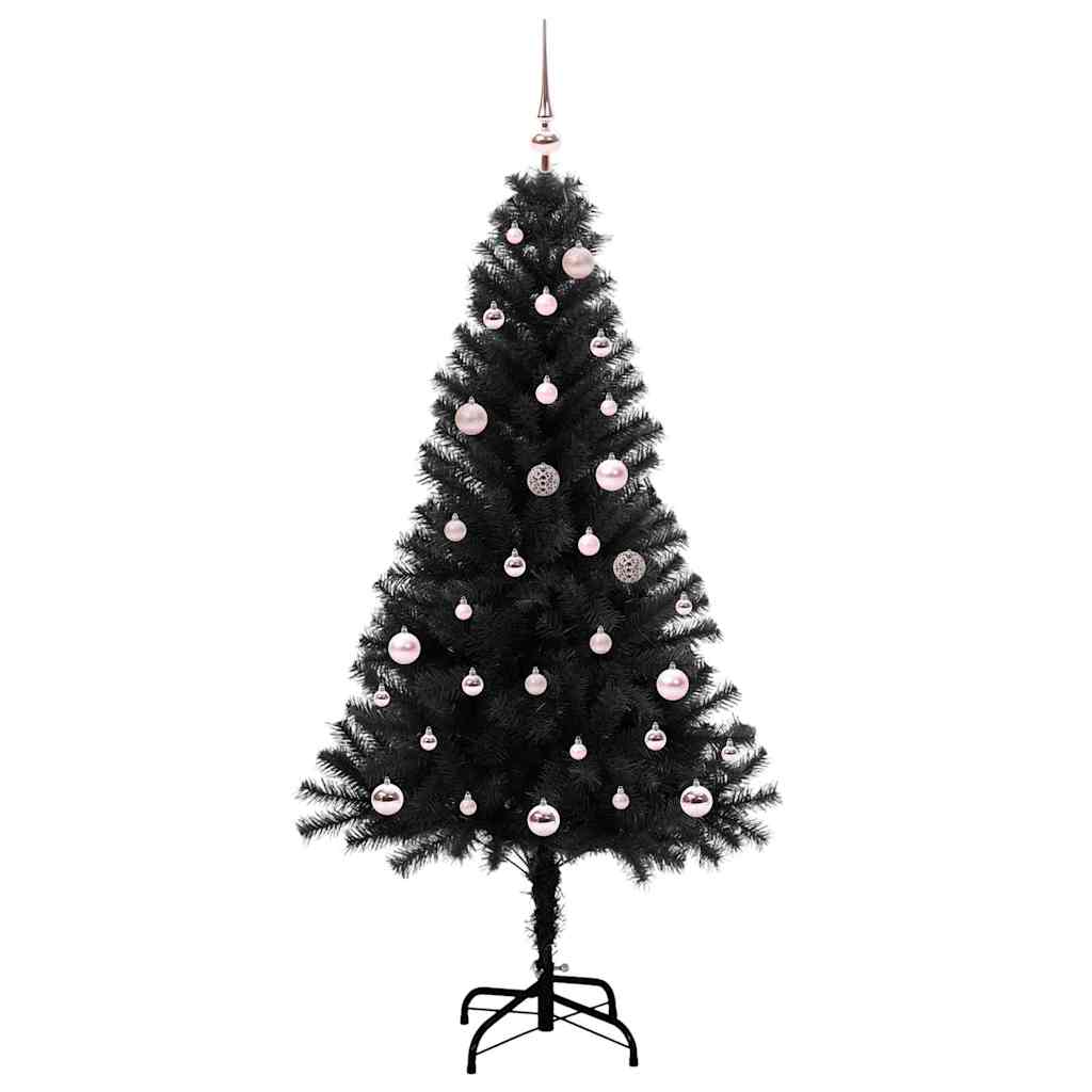 Kerstboom met 150 LED met standaard Zwart 150 cm PVC is nu te koop bij PeponiXL, paradijselijk wonen!