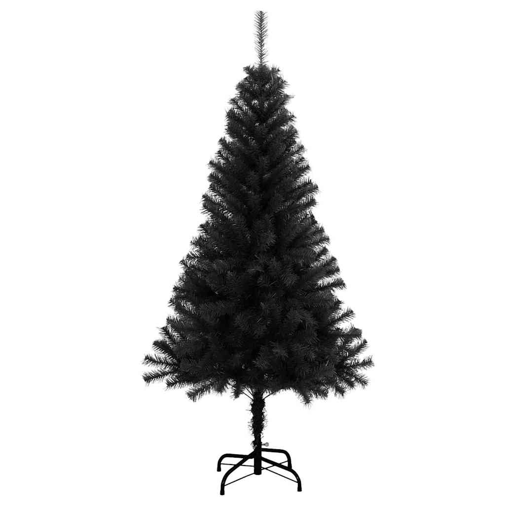 Kerstboom met 150 LED met standaard Zwart 150 cm PVC is nu te koop bij PeponiXL, paradijselijk wonen!