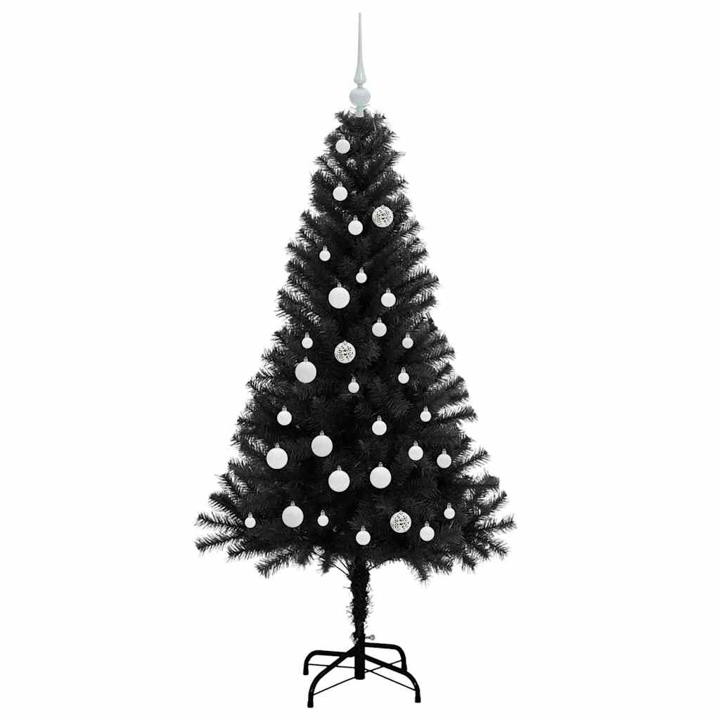 Kerstboom met 150 LED met standaard Zwart 150 cm PVC is nu te koop bij PeponiXL, paradijselijk wonen!