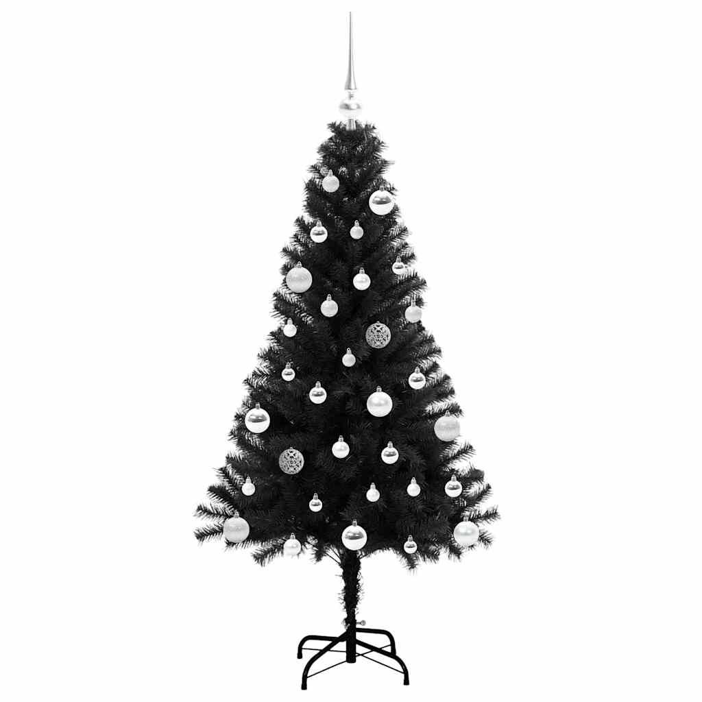 Kerstboom met 150 LED met standaard Zwart 150 cm PVC is nu te koop bij PeponiXL, paradijselijk wonen!