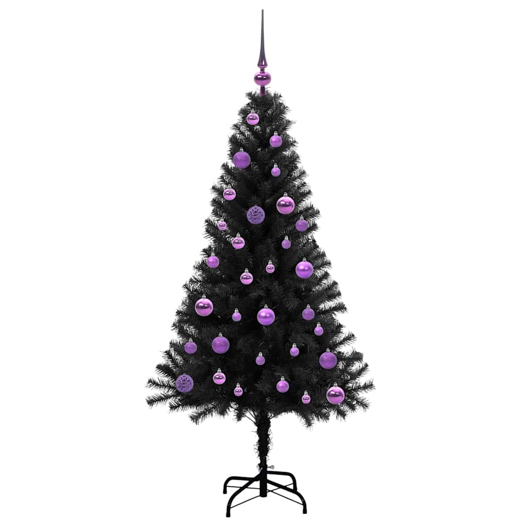 Kerstboom met 150 LED met standaard Zwart 150 cm PVC is nu te koop bij PeponiXL, paradijselijk wonen!