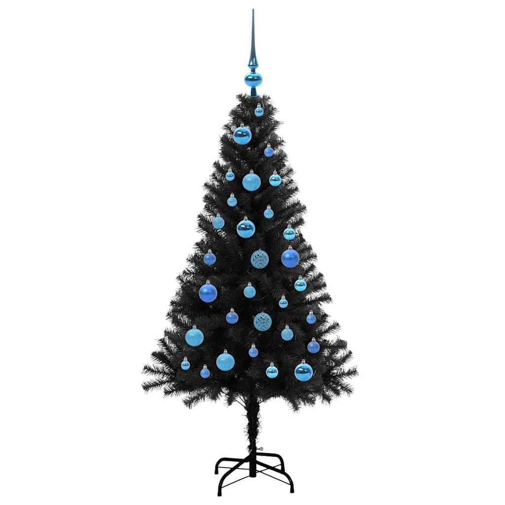 Kerstboom met 150 LED met standaard Zwart 150 cm PVC is nu te koop bij PeponiXL, paradijselijk wonen!