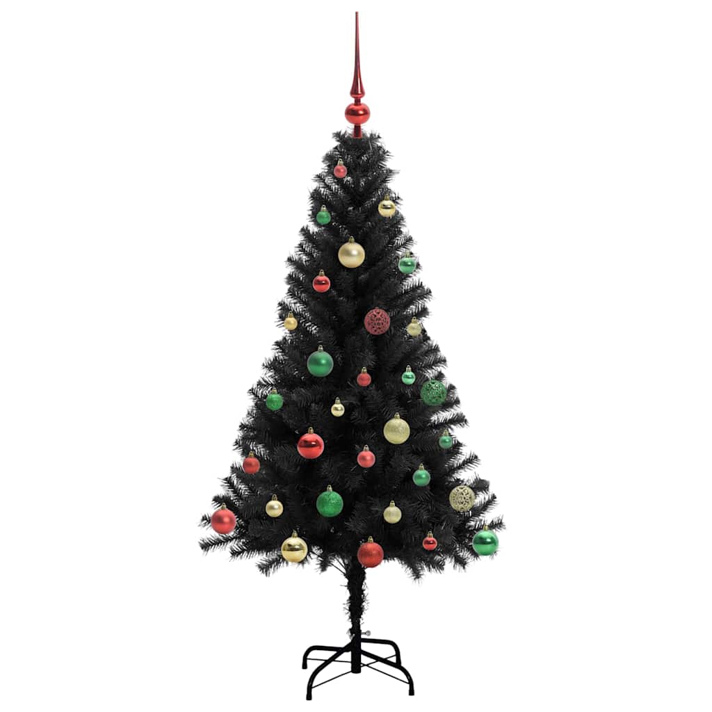 Kerstboom met 150 LED met standaard Zwart 150 cm PVC is nu te koop bij PeponiXL, paradijselijk wonen!