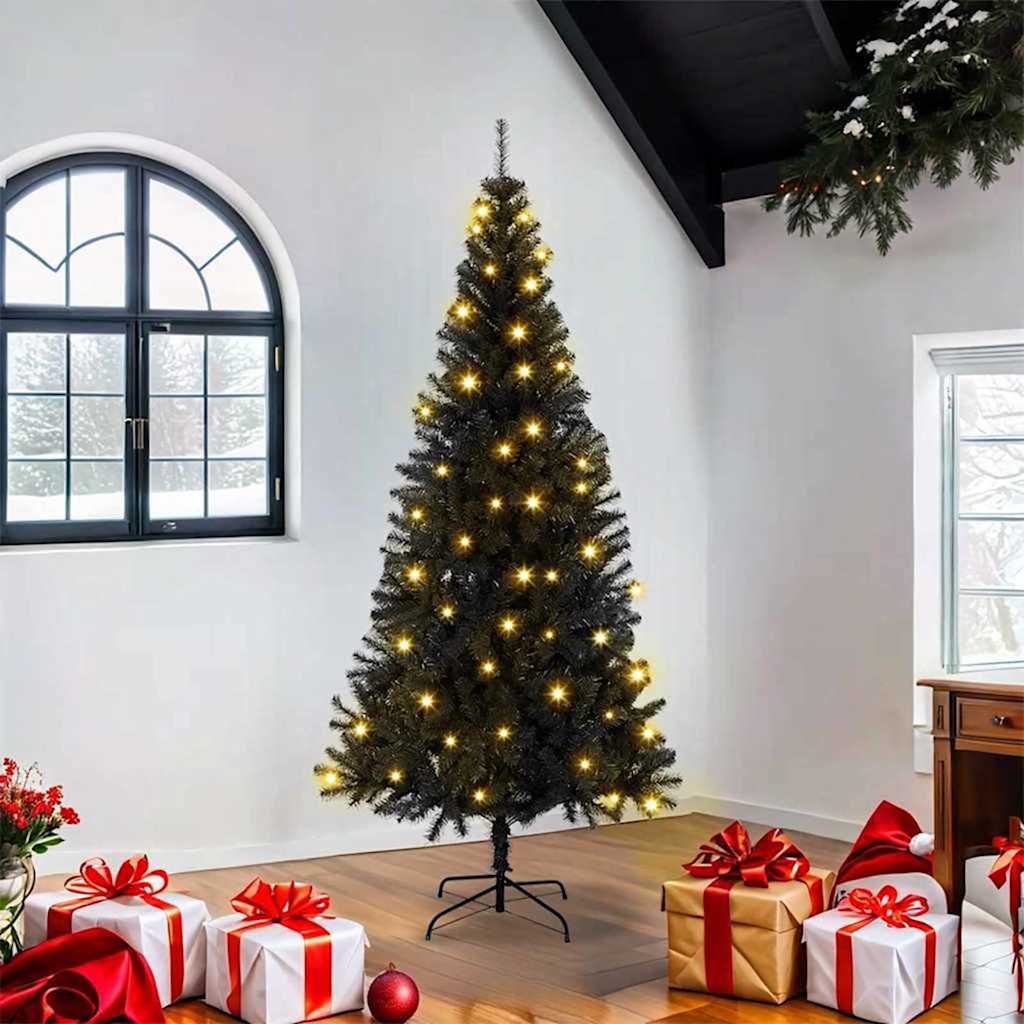 Kerstboom met 300 LED met standaard Zwart 180 cm PVC is nu te koop bij PeponiXL, paradijselijk wonen!