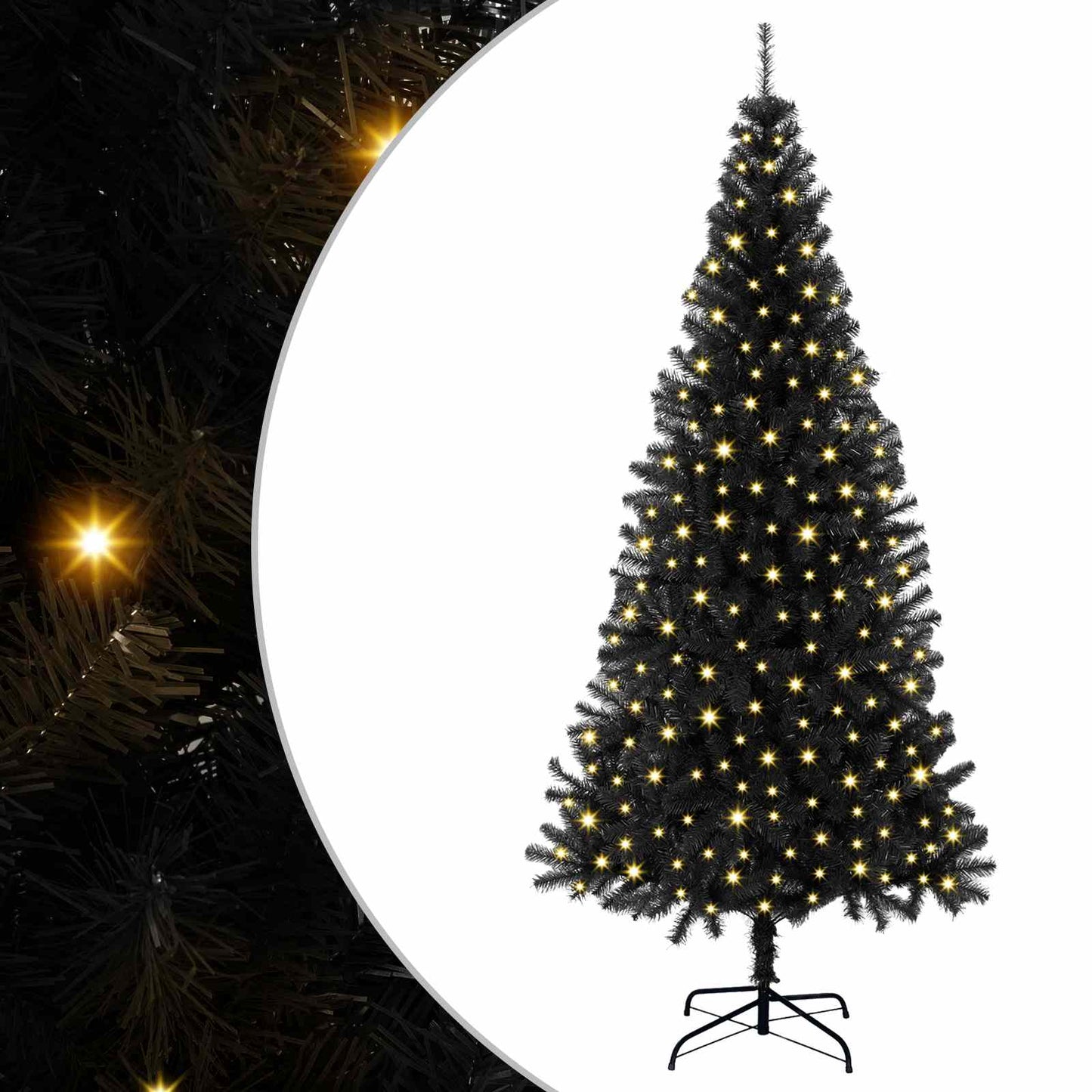 Kerstboom met 300 LED met standaard Zwart 180 cm PVC is nu te koop bij PeponiXL, paradijselijk wonen!