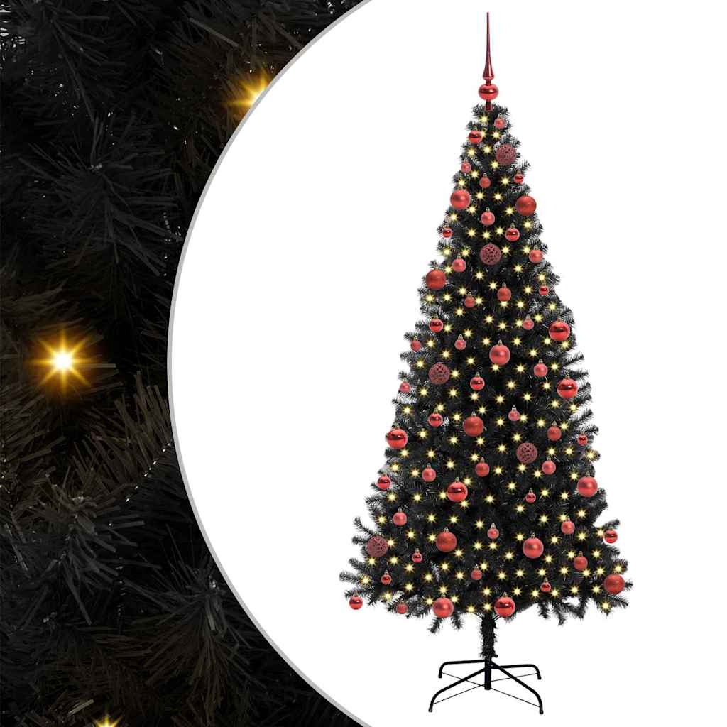 Kerstboom met 300 LED met standaard Zwart 180 cm PVC is nu te koop bij PeponiXL, paradijselijk wonen!
