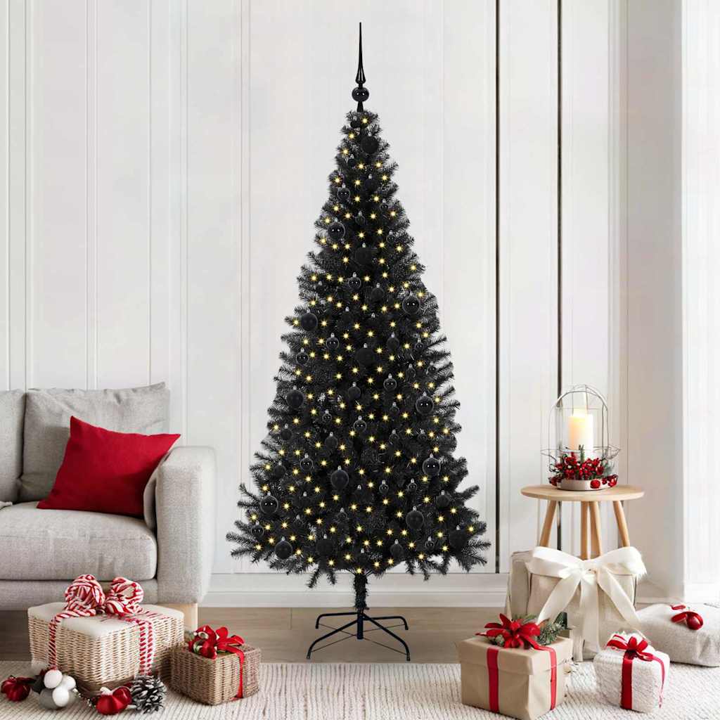 Kerstboom met 300 LED met standaard Zwart 180 cm PVC is nu te koop bij PeponiXL, paradijselijk wonen!