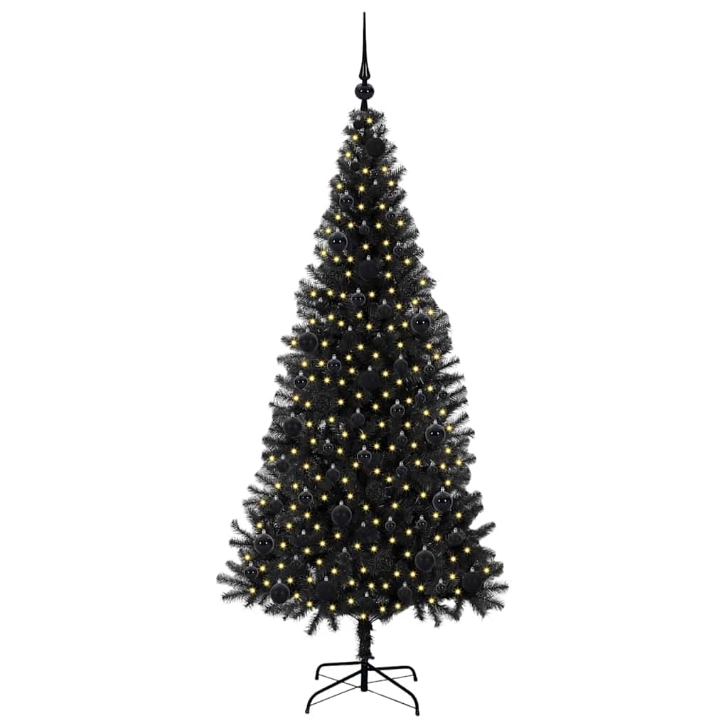 Kerstboom met 300 LED met standaard Zwart 180 cm PVC is nu te koop bij PeponiXL, paradijselijk wonen!