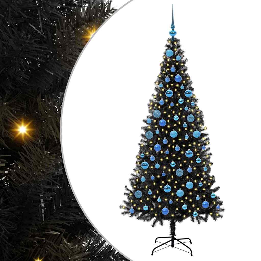 Kerstboom met 300 LED met standaard Zwart 180 cm PVC is nu te koop bij PeponiXL, paradijselijk wonen!