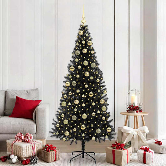 Kerstboom met 300 LED met standaard Zwart 210 cm PVC is nu te koop bij PeponiXL, paradijselijk wonen!