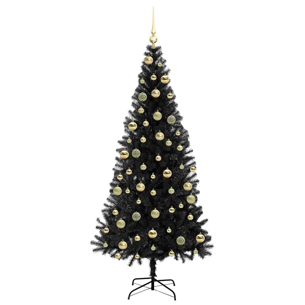 Kerstboom met 300 LED met standaard Zwart 210 cm PVC is nu te koop bij PeponiXL, paradijselijk wonen!