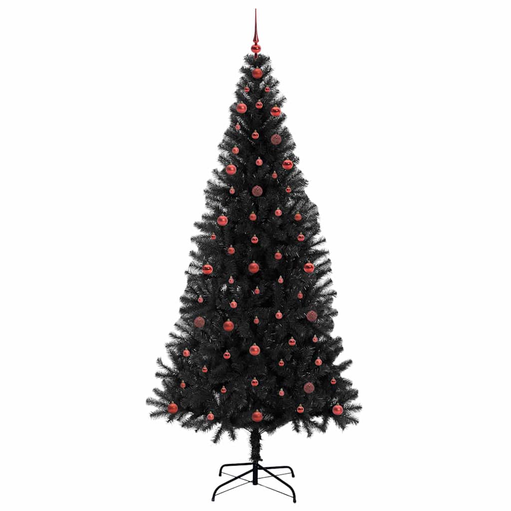 Kerstboom met 300 LED met standaard Zwart 240 cm PVC is nu te koop bij PeponiXL, paradijselijk wonen!