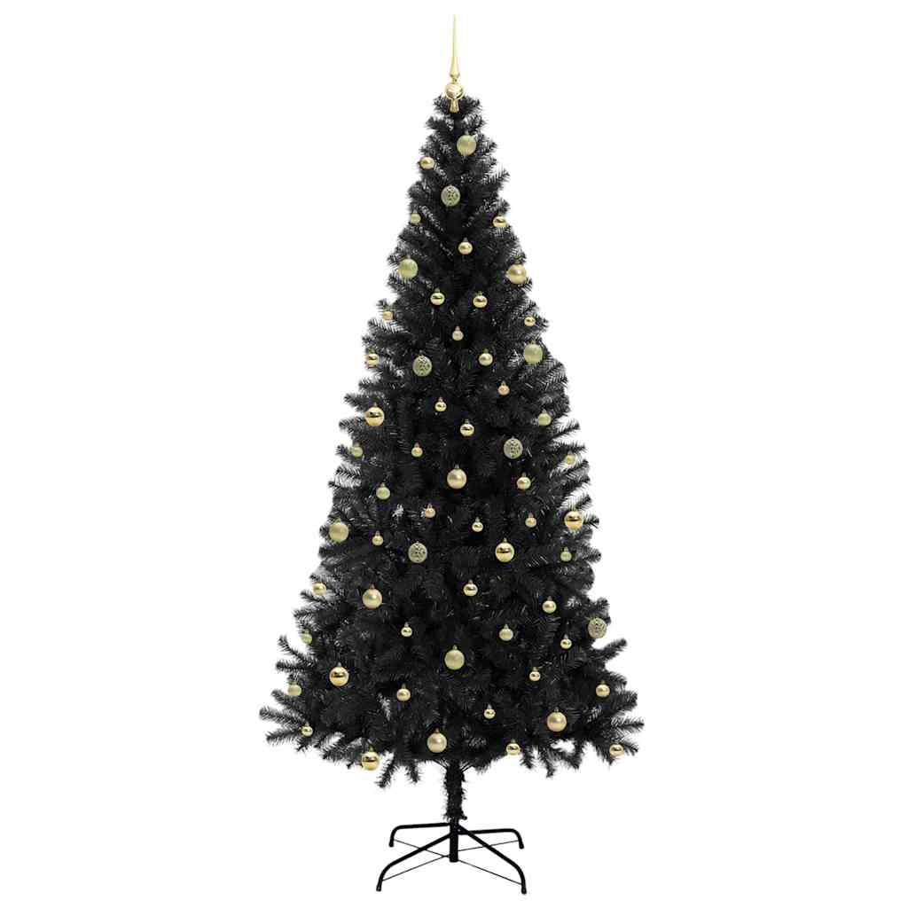 Kerstboom met 300 LED met standaard Zwart 240 cm PVC is nu te koop bij PeponiXL, paradijselijk wonen!