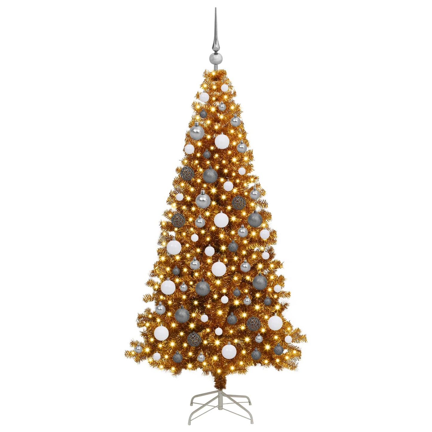 Kerstboom met 300 LED met standaard Goud 180 cm PET is nu te koop bij PeponiXL, paradijselijk wonen!