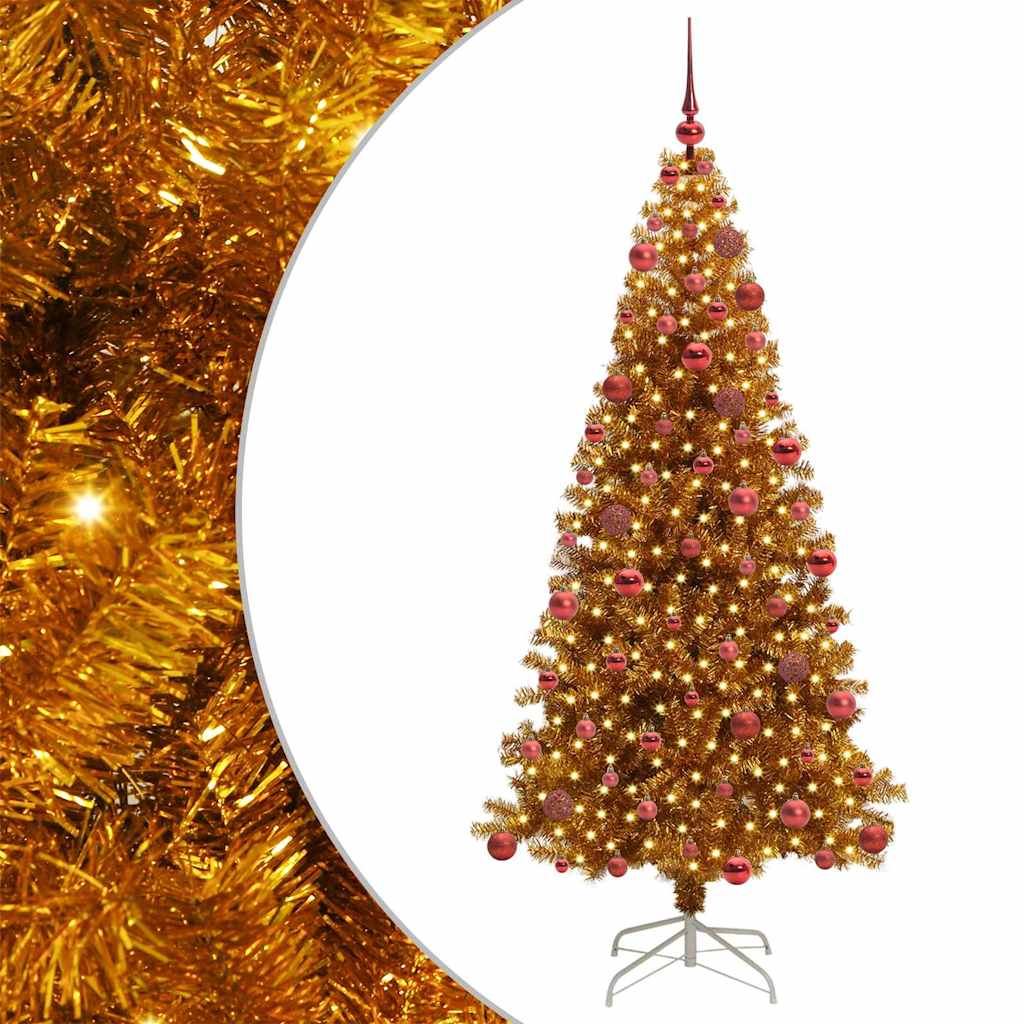 Kerstboom met 300 LED met standaard Goud 180 cm PET is nu te koop bij PeponiXL, paradijselijk wonen!