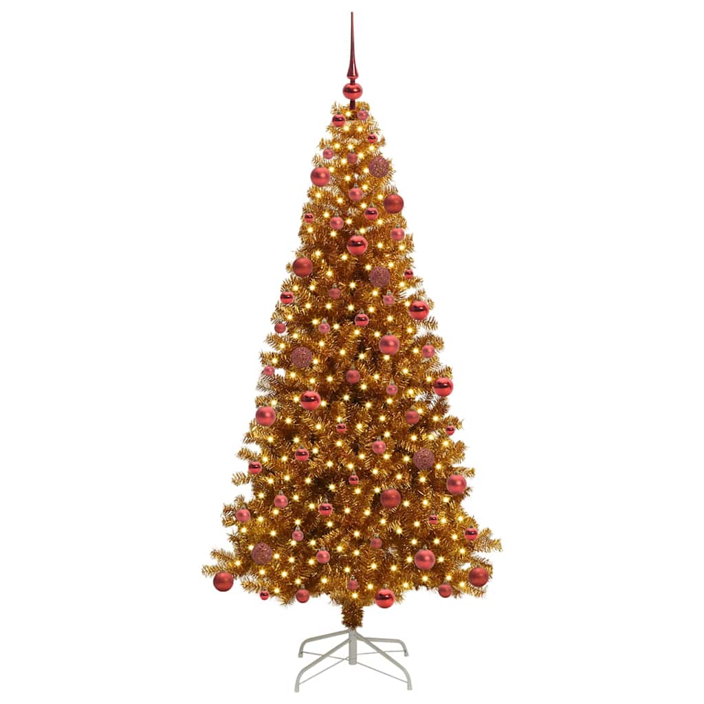 Kerstboom met 300 LED met standaard Goud 180 cm PET is nu te koop bij PeponiXL, paradijselijk wonen!
