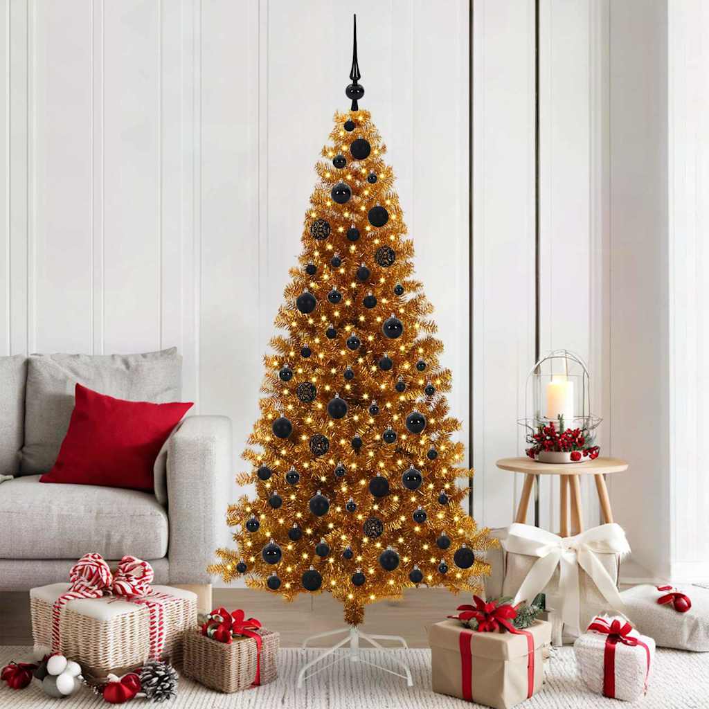 Kerstboom met 300 LED met standaard Goud 180 cm PET is nu te koop bij PeponiXL, paradijselijk wonen!