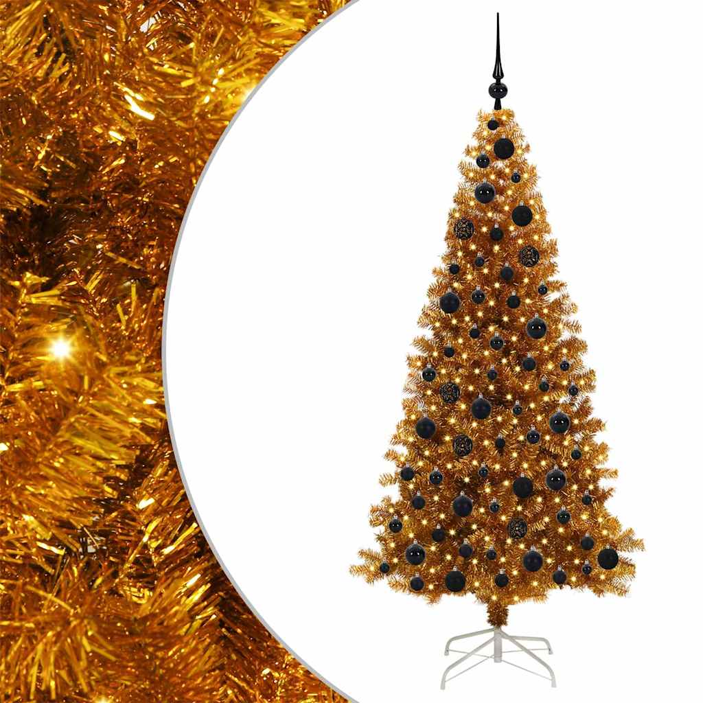 Kerstboom met 300 LED met standaard Goud 180 cm PET is nu te koop bij PeponiXL, paradijselijk wonen!