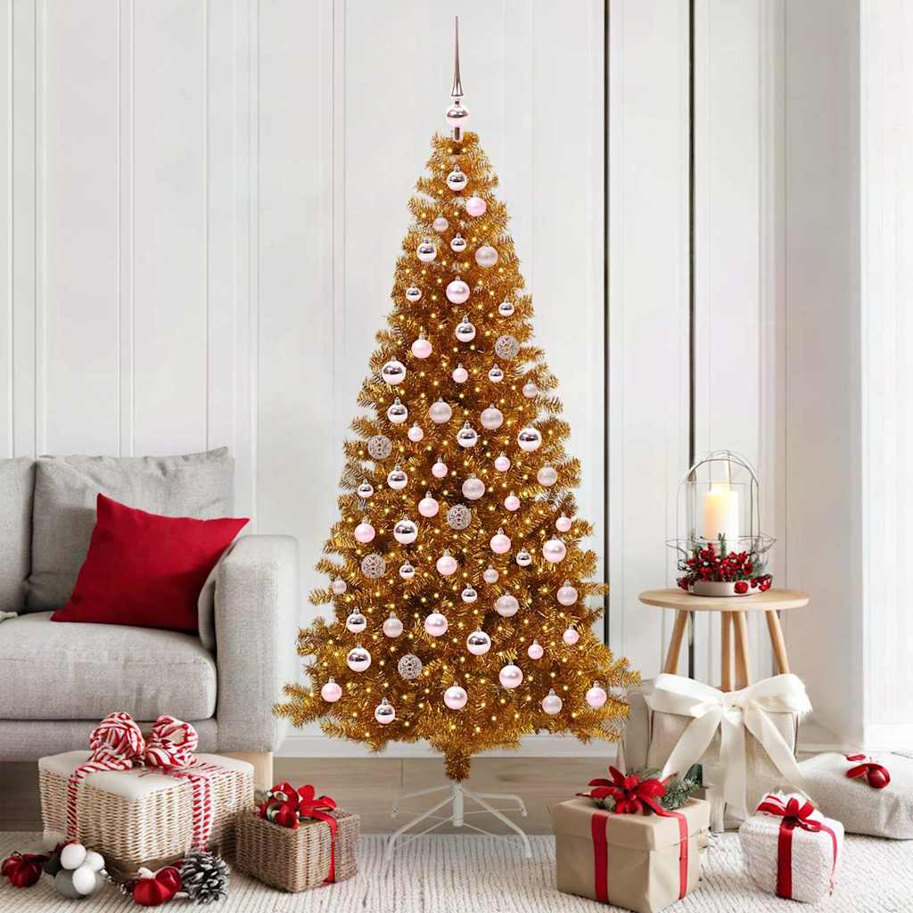 Kerstboom met 300 LED met standaard Goud 180 cm PET is nu te koop bij PeponiXL, paradijselijk wonen!