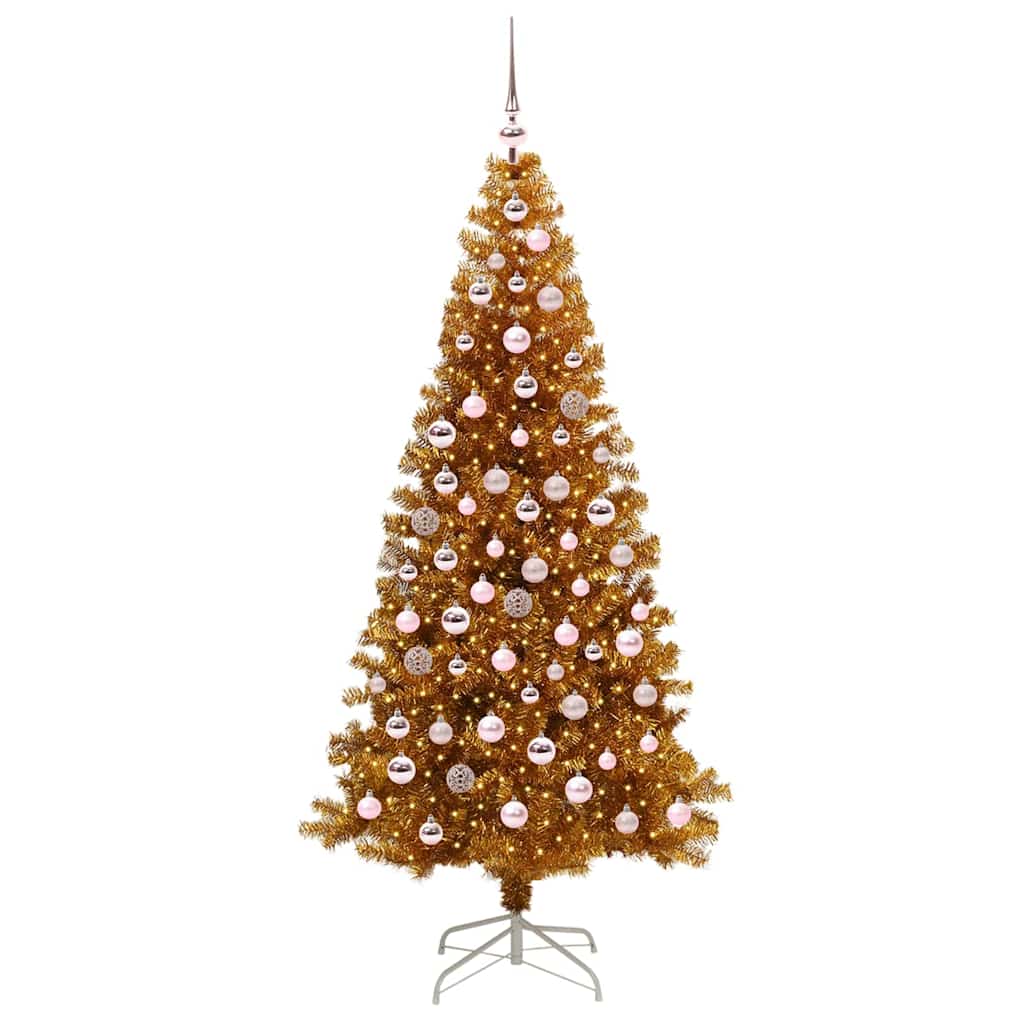 Kerstboom met 300 LED met standaard Goud 180 cm PET is nu te koop bij PeponiXL, paradijselijk wonen!