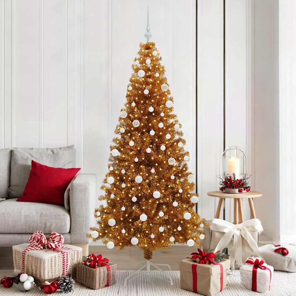 Kerstboom met 300 LED met standaard Goud 180 cm PET is nu te koop bij PeponiXL, paradijselijk wonen!