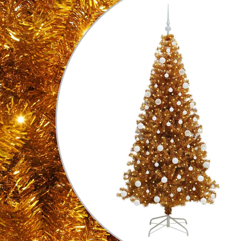 Kerstboom met 300 LED met standaard Goud 180 cm PET is nu te koop bij PeponiXL, paradijselijk wonen!