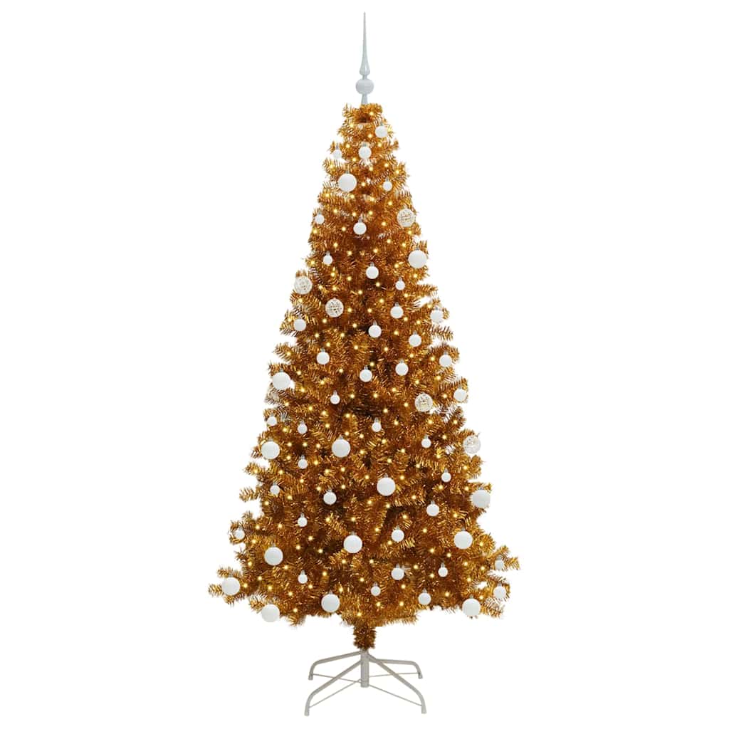 Kerstboom met 300 LED met standaard Goud 180 cm PET is nu te koop bij PeponiXL, paradijselijk wonen!