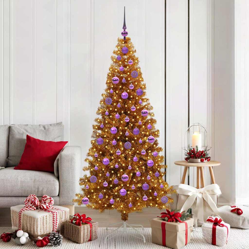 Kerstboom met 300 LED met standaard Goud 180 cm PET is nu te koop bij PeponiXL, paradijselijk wonen!