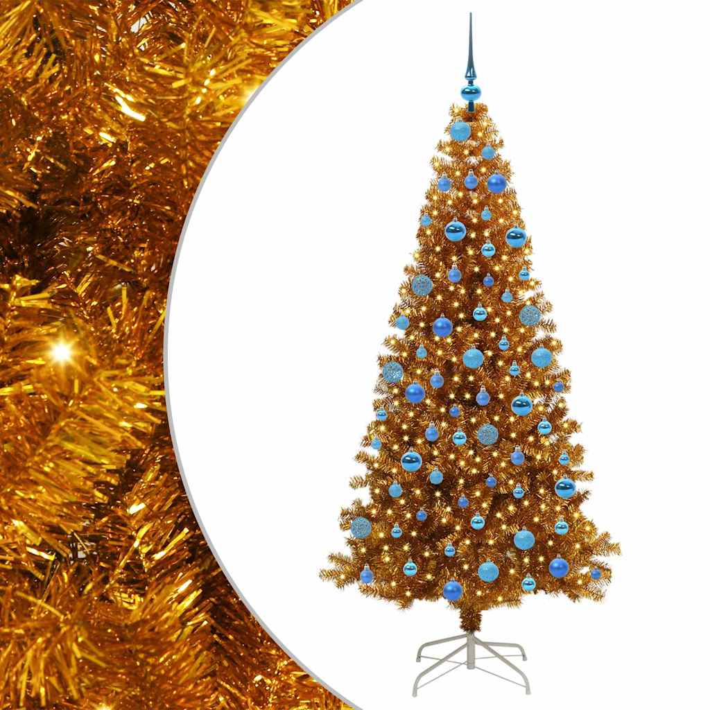 Kerstboom met 300 LED met standaard Goud 180 cm PET is nu te koop bij PeponiXL, paradijselijk wonen!